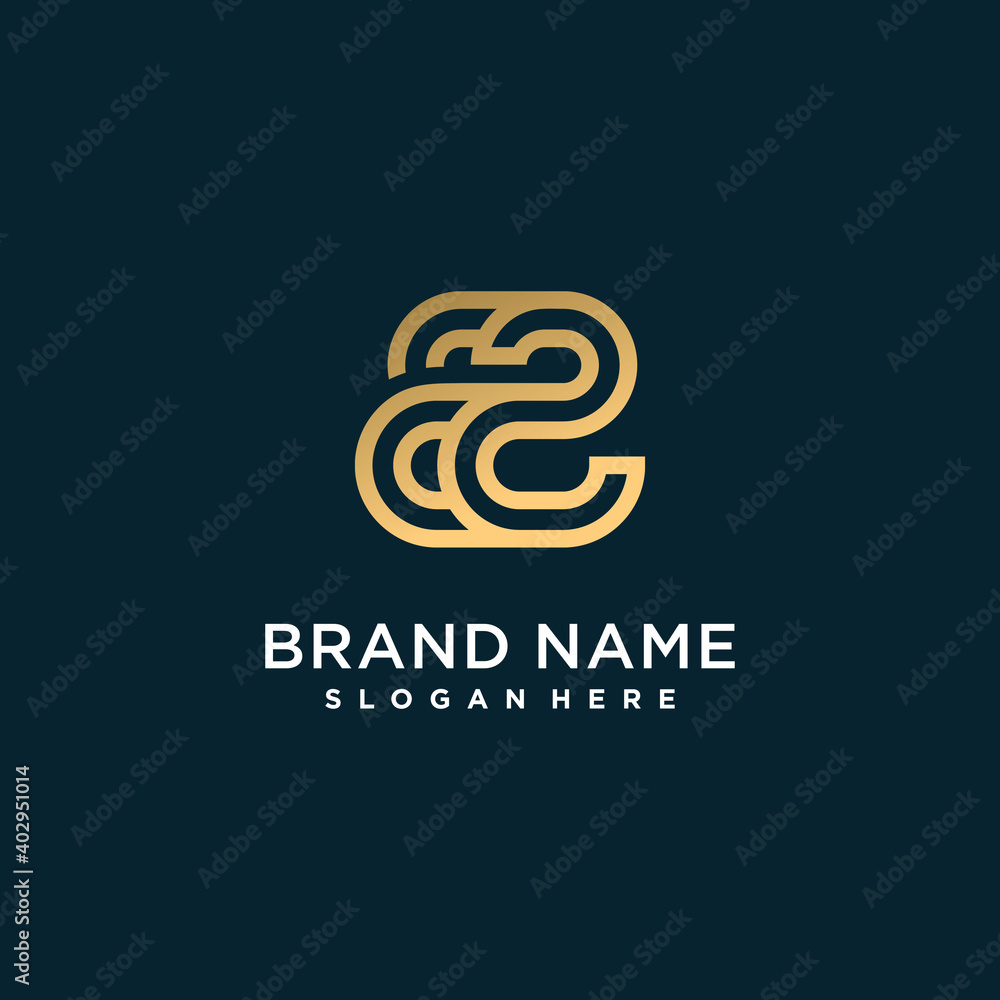 Monogram logo initials S which is combined with other letters, for company or person part 1 Monogram logo initials S which is combined with other letters, for company or person part 1