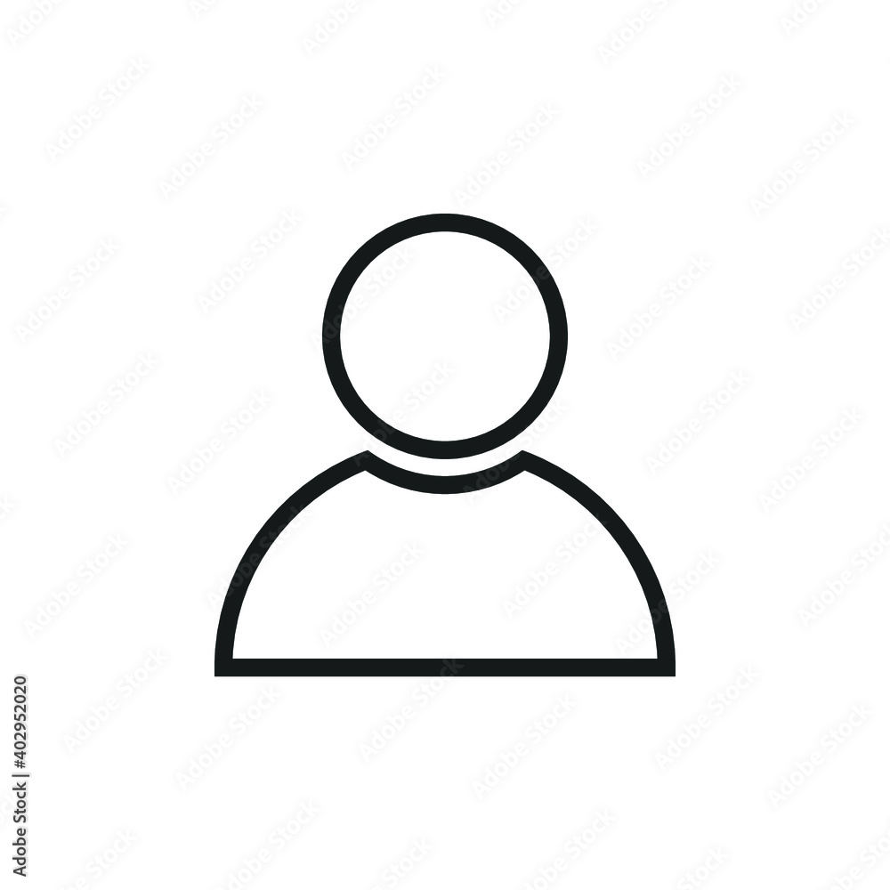 Editable login, User, Account Line Art Icon Using For Your Presentation, Website And Application Editable login, User, Account Line Art Icon Using For Your Presentation, Website And Application