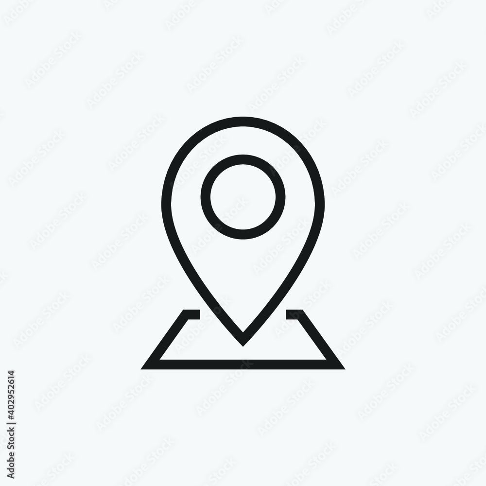 Editable Pin, Point, Position, Location Line Art Icon Using For Your Presentation, Website And Application Editable Pin, Point, Position, Location Line Art Icon Using For Your Presentation, Website And Application