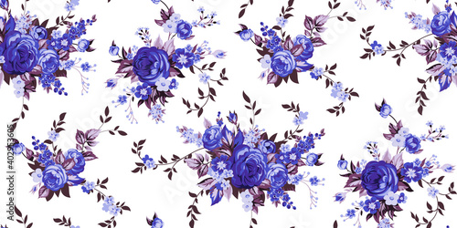 Seamless vintage pattern with