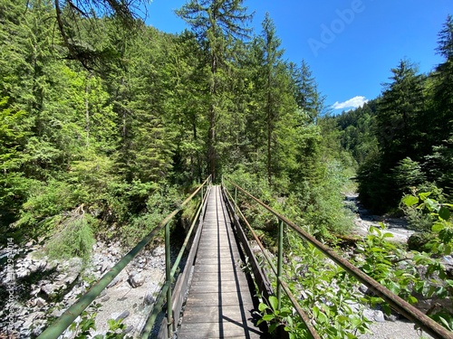 Vomperloch im Karwendel nahe Vomp Schwaz Vomperberg in Tirol Österreich - Schlucht zum Wandern