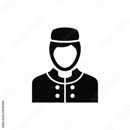 Bellboy icon vector graphic illustration