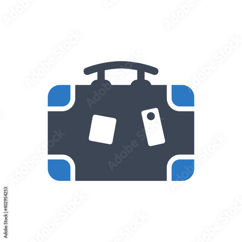 Luggage icon vector graphic illustration