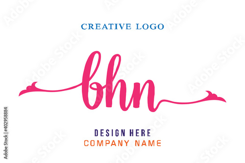 BHN lettering logo is simple, easy to understand and authoritative photo