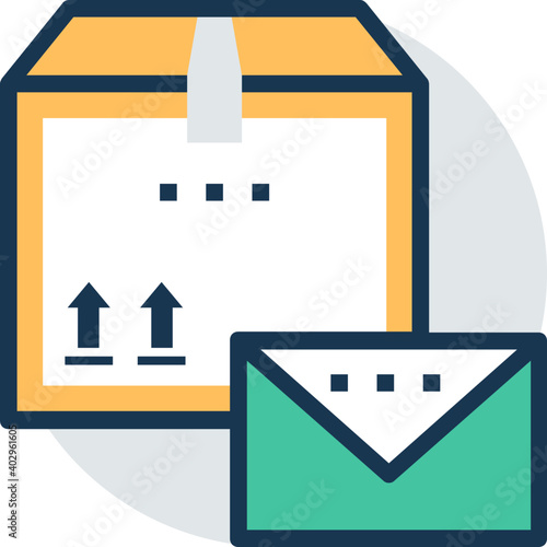Vector illustration of mail service