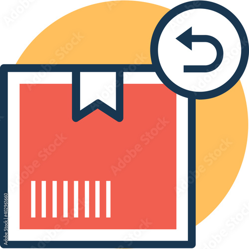 Vector illustration of shipment being sent back to sender