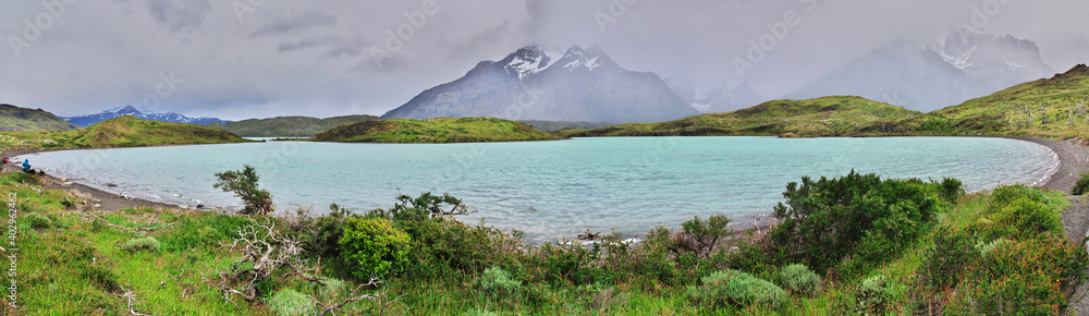 Lake in Torres del Paine National Park, Patagonia, Chile