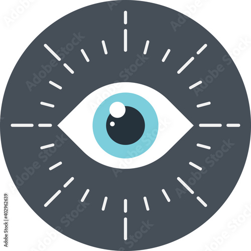 Illustration of vision eye