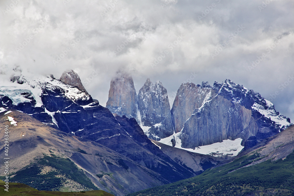 Cerro Paine Grande in Torres del Paine National Park, Patagonia, Chile