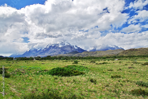 Cerro Paine Grande in Torres del Paine National Park, Patagonia, Chile