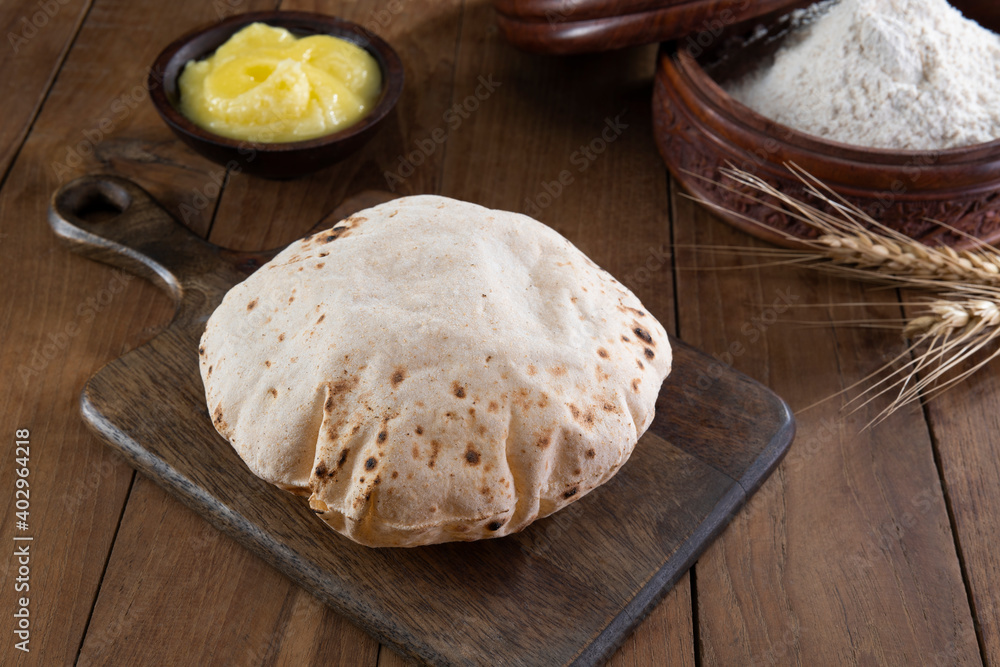 Homemade Indian Roti or Chapati, Indian Bread Homemade Indian Roti or Chapati, Indian Bread
