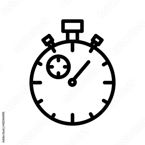 Timer icon. stopwatch line icon. Simple illustration mobile concept and web design. Design template vector