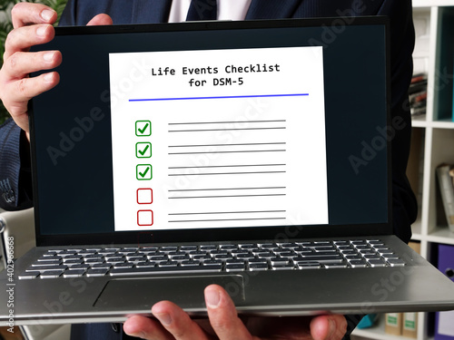  Life Events Checklist for DSM-5 phrase on the page.