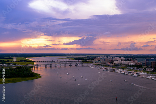 James Island, Folly Creek, Ashley River, Charleston SC - Aerial View (2020)