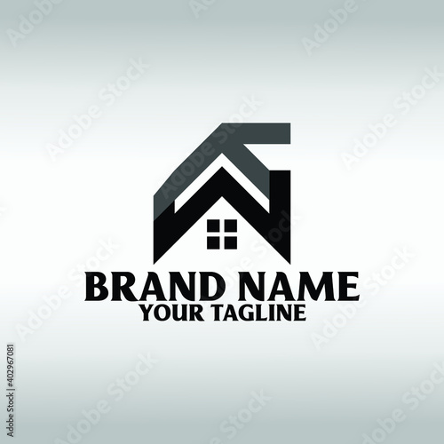 real estate logo design template, Construction Architecture Building 