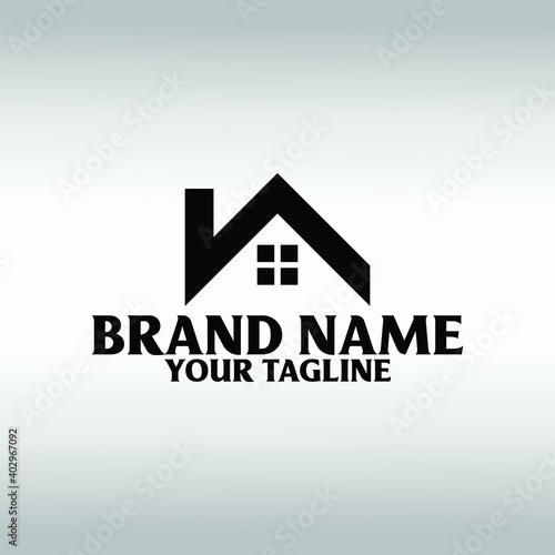 real estate logo design template, Construction Architecture Building 