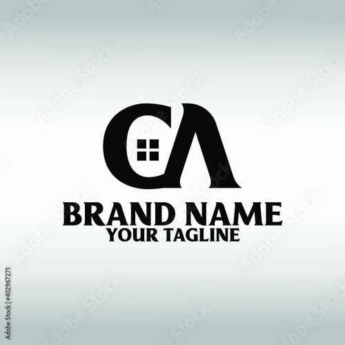 real estate logo design template, Construction Architecture Building 