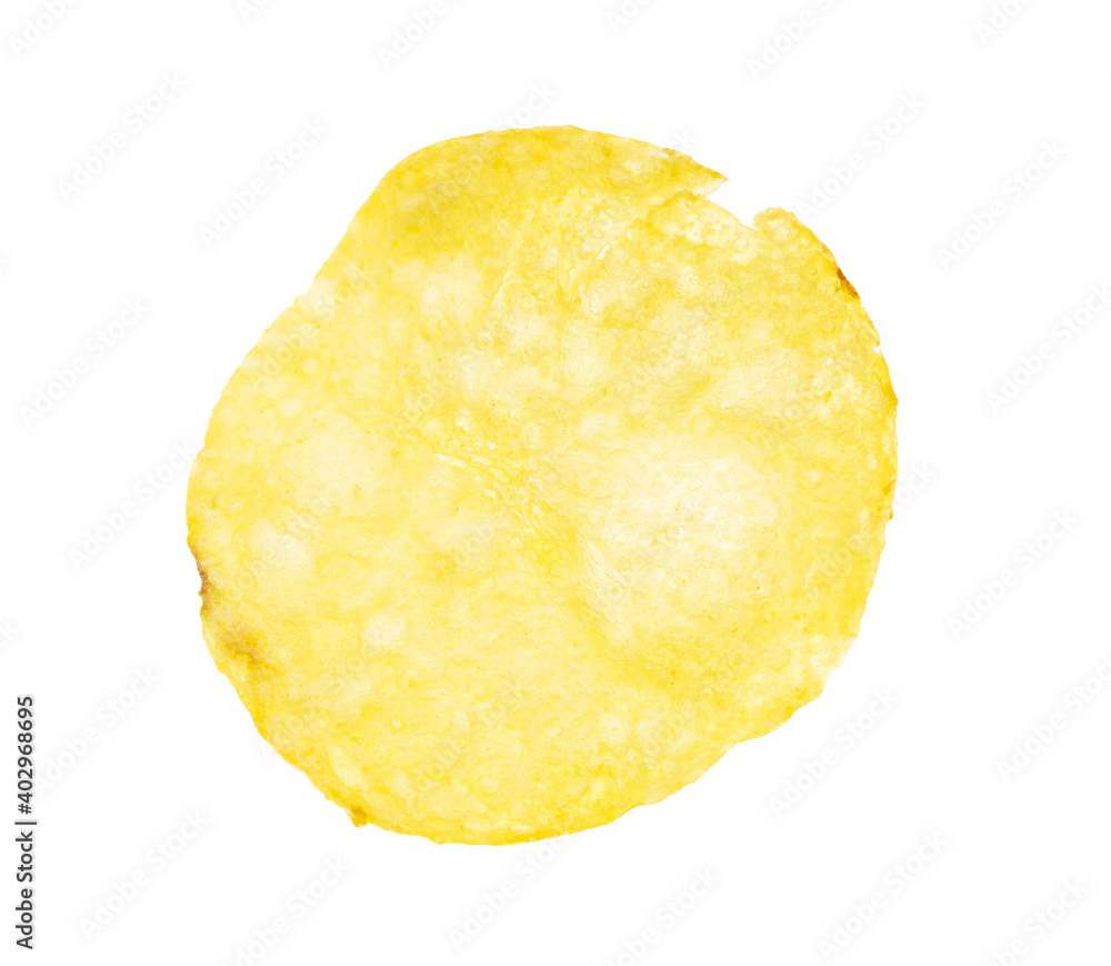 Chips isolated on white background.