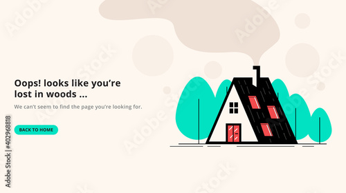 404 page not found banner