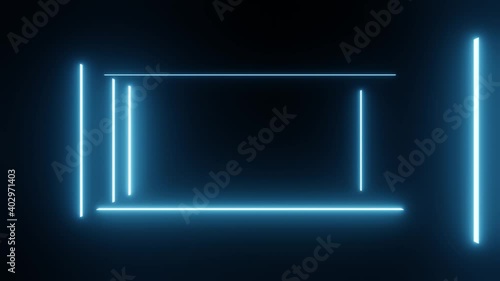 Abstract neon glow color moving seamless loop background. 4K laser show looped animation ultraviolet spectrum. Video animation Ultra HD 4K 3840x2160