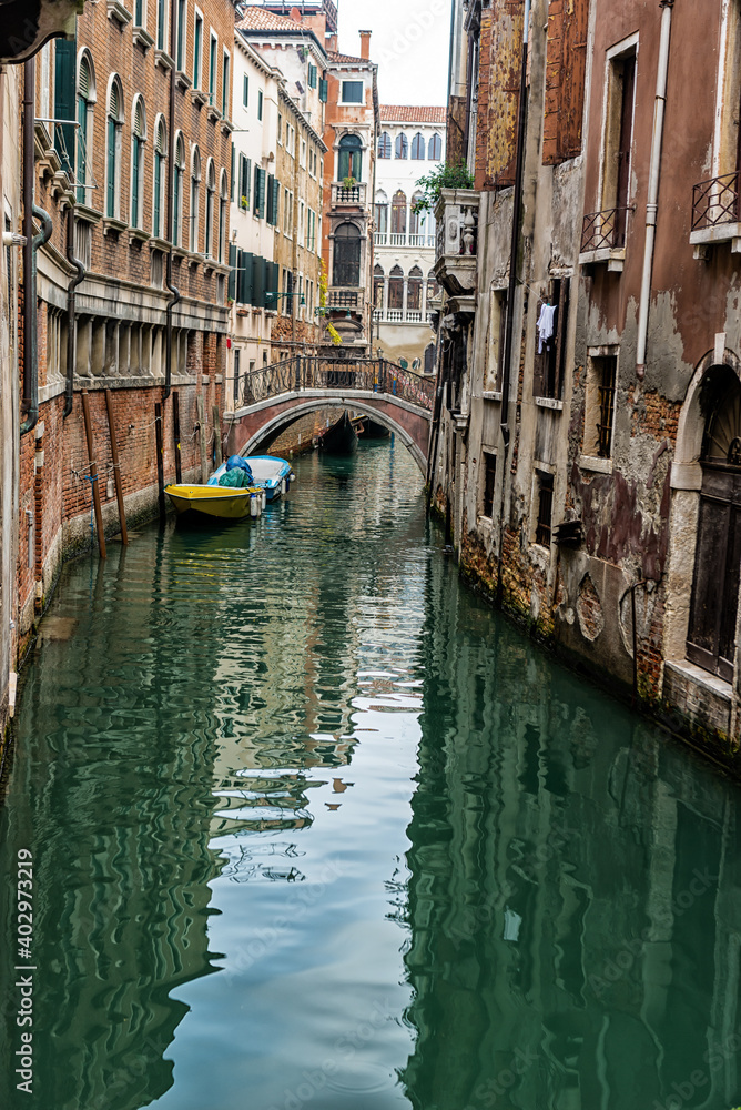 Wonderful Venice and its canals. Empty Venice.