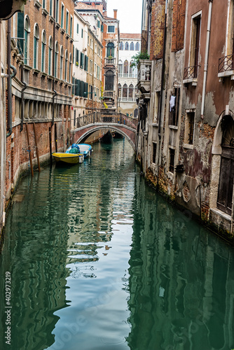 Wonderful Venice and its canals. Empty Venice.