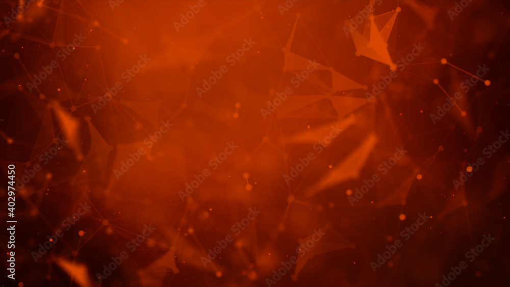 Abstract background Dot and connect line for cyber technology futuristic and network connection concept with dark and grain processed wide screen ratio. Abstract background Dot and connect line for cyber technology futuristic and network connection concept with dark and grain processed wide screen ratio.
