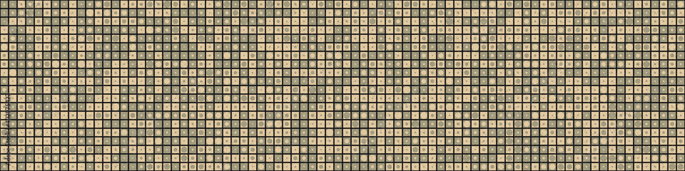 Fototapeta premium Abstract Geometric Pattern generative computational art illustration