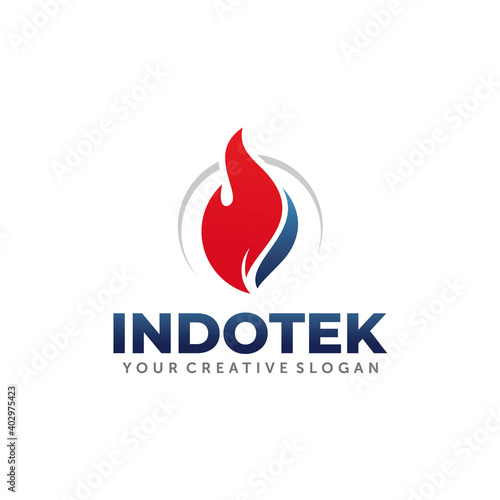 Gas and Oil Logo. Energy Logo Design Vector