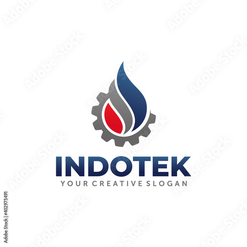 Gas and Oil Logo. Energy Logo Design Vector