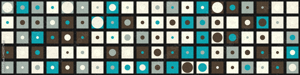 Fototapeta premium Abstract Geometric Pattern generative computational art illustration