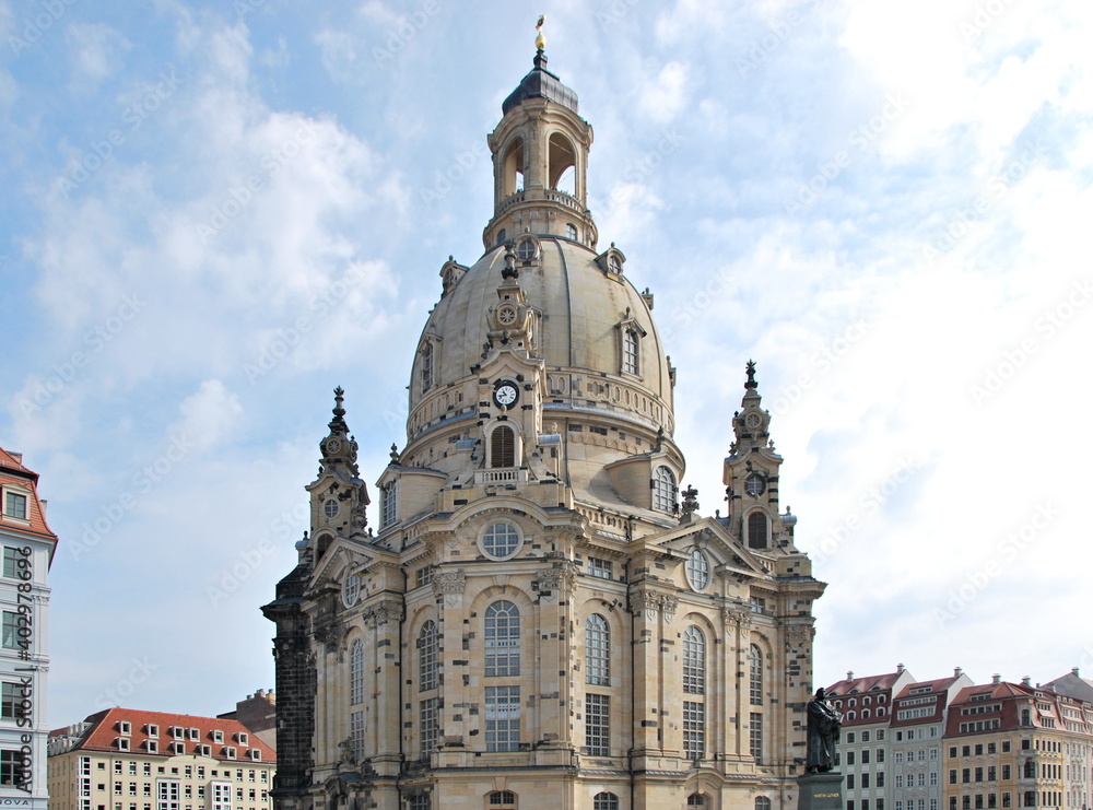 Kathedrale Frauenkirche in der Alststadt von Dresden, Sachsen