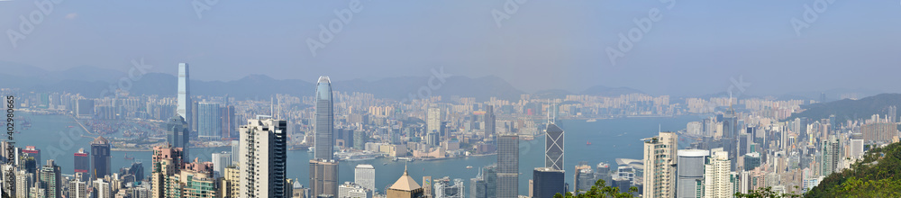 China, hong kong, victoria peak, city, skyline, skyscraper
