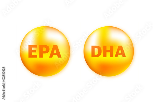 Shiny fish oil nutrition epa and dha for good health.