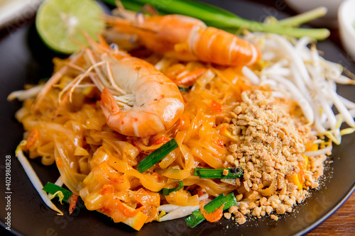 Udon Pad Thai Shrimp Asian food