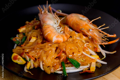 Udon Pad Thai Shrimp Asian food