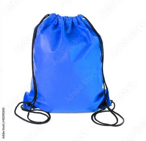 drawstring pack isolated