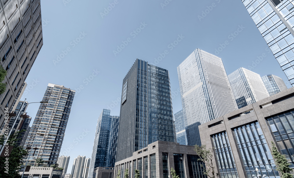 Modern skyscrapers in the business district, Guiyang, China.