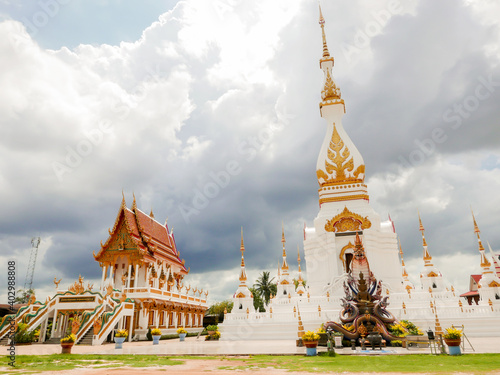 Phra That Sajja Pray Great Acts Sorn Pracharam Temple, Ban Na Kae Noi, Dong Ma Fai Subdistrict, Mueang District, Sakon Nakhon Province, Thailand
