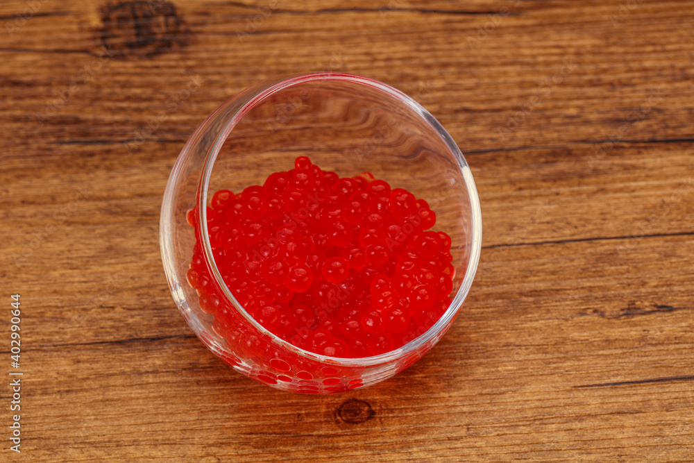 Red salmon caviar in the bowl Red salmon caviar in the bowl