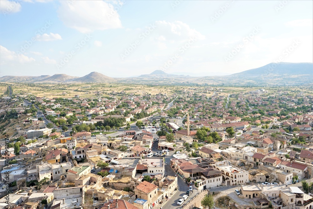 Aerial View from Goreme Open Air Museum in Cappadocia, Turkey Aerial View from Goreme Open Air Museum in Cappadocia, Turkey