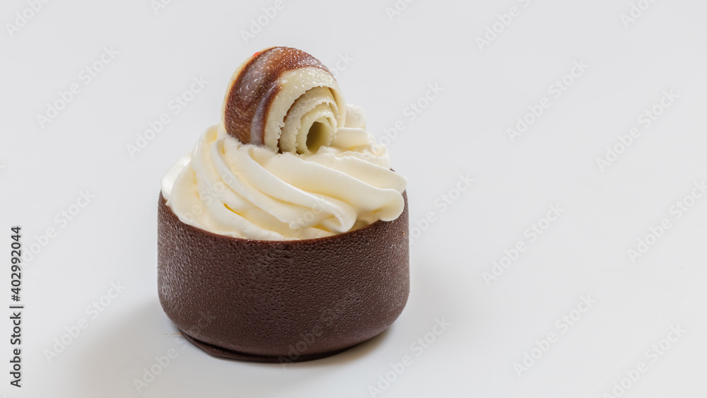 Cupcakes with cream and beautiful decoration Cupcakes with cream and beautiful decoration