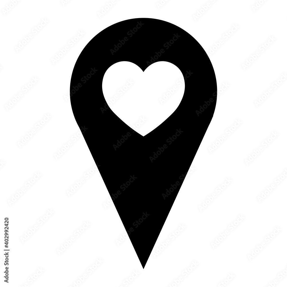 Simple illustration of heart icon for St. Valentines Day Simple illustration of heart icon for St. Valentines Day