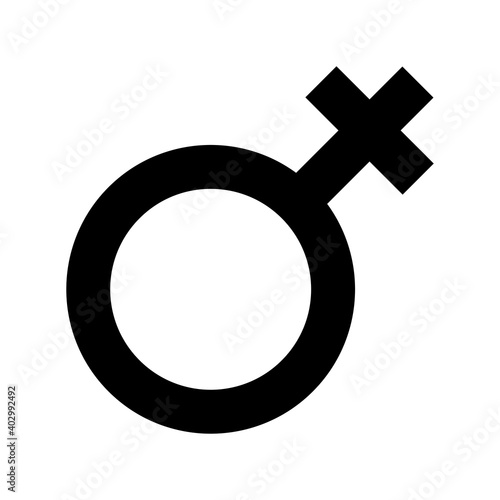 Simple illustration of Venus symbol Concept of gender symbols