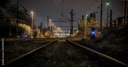 Railway in industrial zone Bratislava/Slovakia