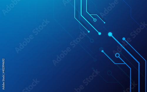 Abstract lines and dots futuristic technology connection digital concept system background. Vector illustration