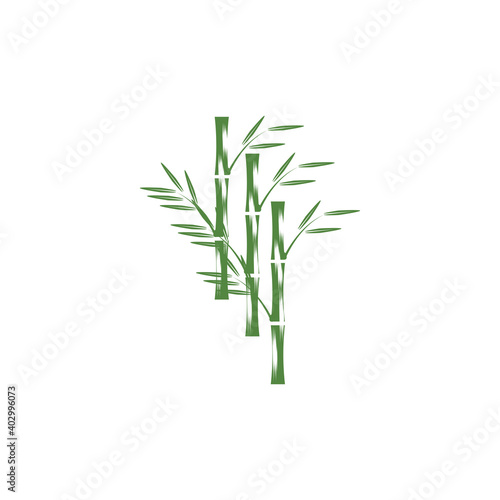 Bamboo Logo Template vector icon illustration design