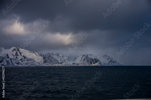 Winter in Lofoten Islands, Northern Norway