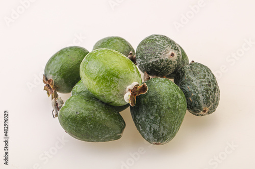 Tropical green sweet fruit Feijoa