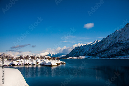 Winter in Lofoten Islands  Northern Norway